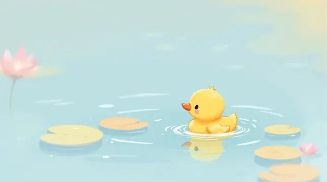 小鸭子的游泳课 封面